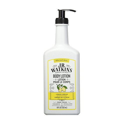 J.R. Watkins Daily Moisturizing Hand And Body Lotion Lemon Cream, 18 oz